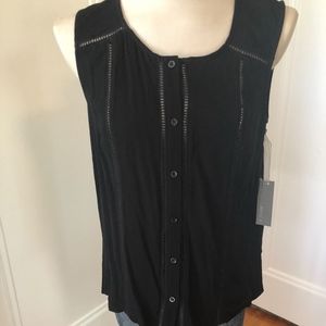 NWT NEW Maddy M Black Sleeveless top Blouse